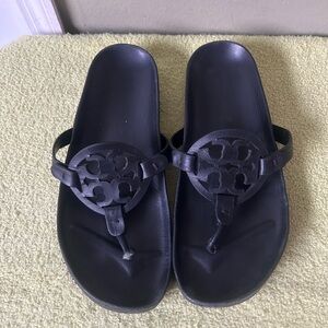 Tory Burch Miller Cloud Leather Thong Sandals Sz 9